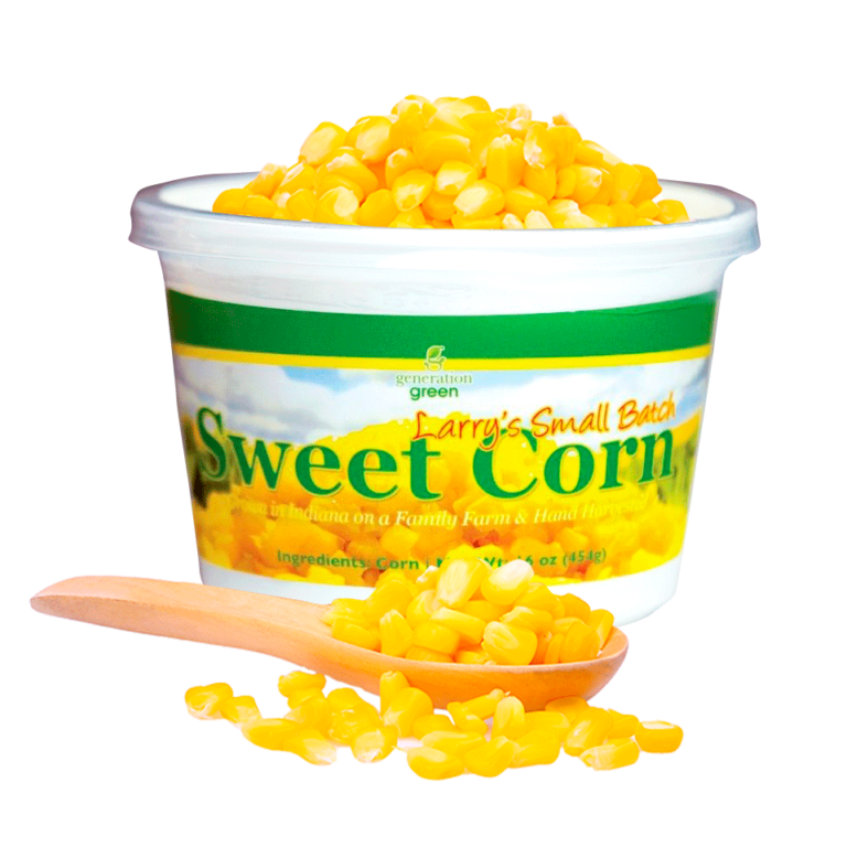 Green generation. Corns Cup. Corn in Cup. Eating Sweet Corn Cup.